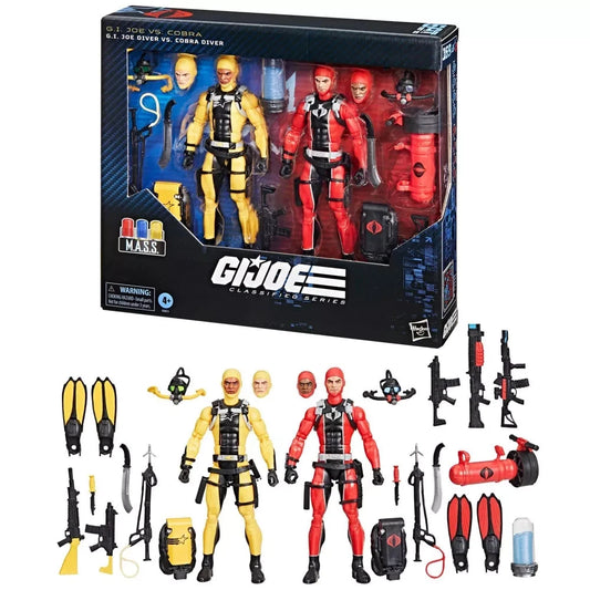 G.I. Joe Classified Series #169 G.I. Joe Diver Vs. Cobra Diver 6" Figure 2 pack