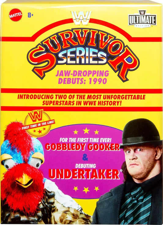 Mattel WWE Ultimate Edition Survivor Series 1990 Undertaker & Gobbledy Gooker