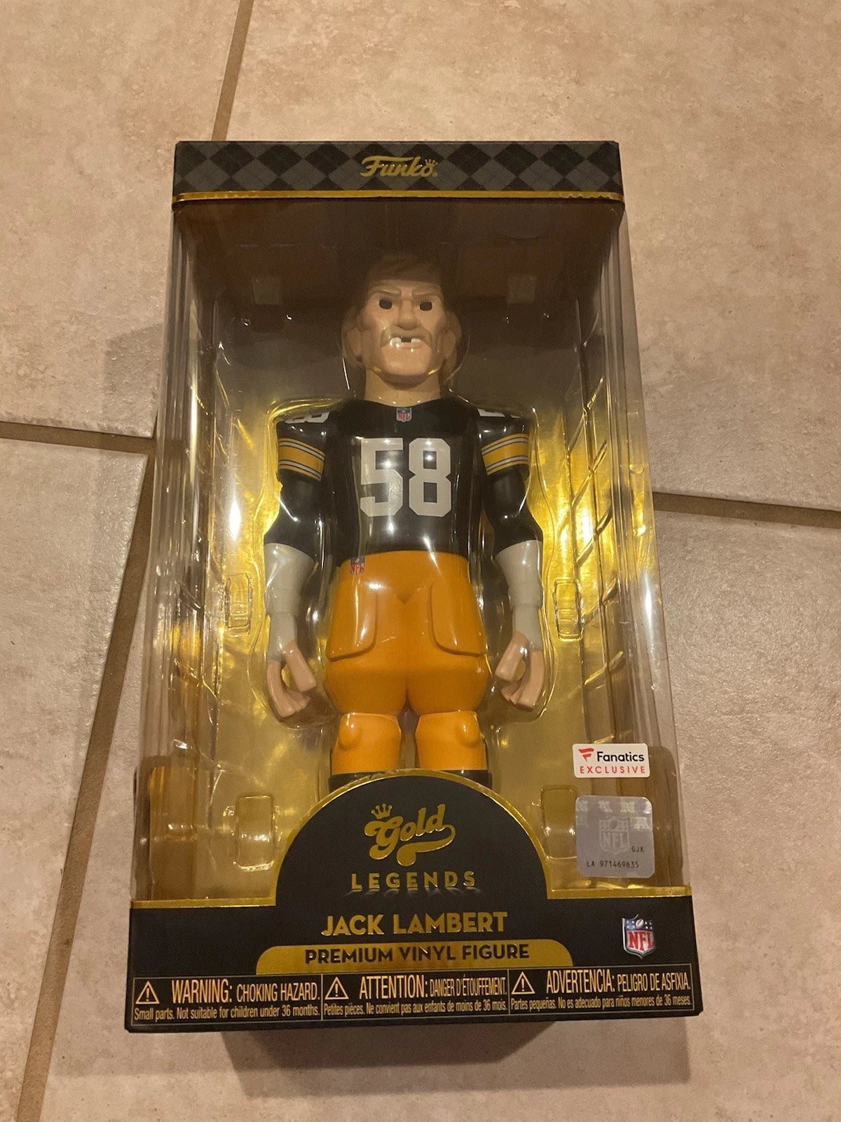 Funko Gold Legends - Jack Lambert Fanatics Exclusive 12" Pittsburgh Steelers