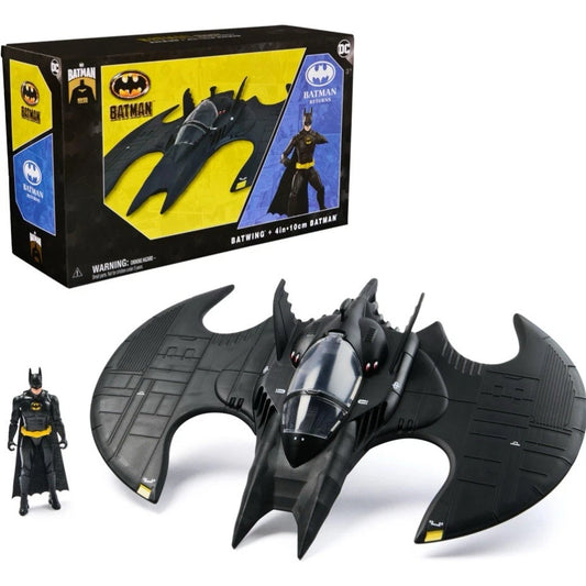Spin Master DC Batman Returns 4" Figure & Batwing 85 Years Multiverse Keaton