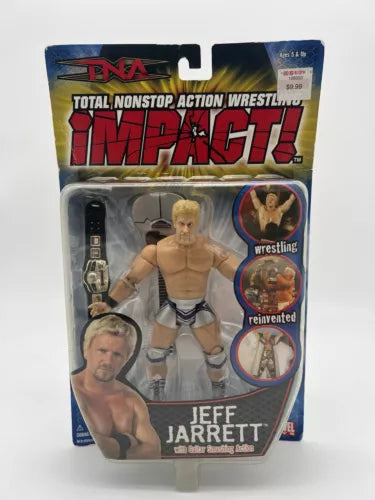 2005 Marvel Toys TNA Jeff Jarrett with Guitar Smashing Action Vintage Figure