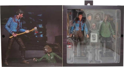 NECA Evil Dead 7 Inch Action Figure Ultimate 2-Pack - Bloody Ash & Cheryl Williams