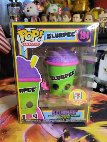 Funko Pop Ad Icons - Slurpee #194 (Green Cup) Black Light 7-Eleven Exclusive