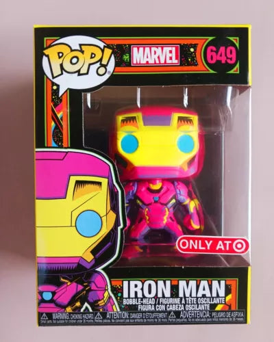 Funko Pop! Marvel Iron Man #649 Black Light Target Exclusive
