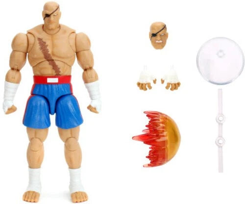 Jada Toys Street Fighter II 7" Sagat Deluxe 1:12 Scale Action Figure