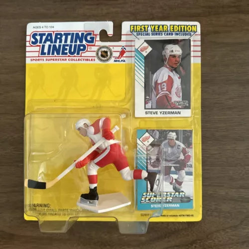 1993 STEVE YZERMAN ROOKIE STARTING LINEUP DETROIT RED WINGS