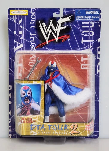 1999 Jakks Pacific WWF DTA Tour 2 Blue Blazer Owen Hart Vintage Action Figure