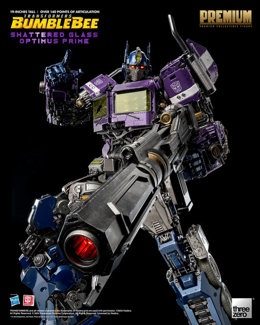Shattered Glass Optimus Prime Threezero Premium Collectible