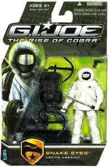 GI Joe The Rise of Cobra Snake Eyes Action Figure [Arctic Assault]