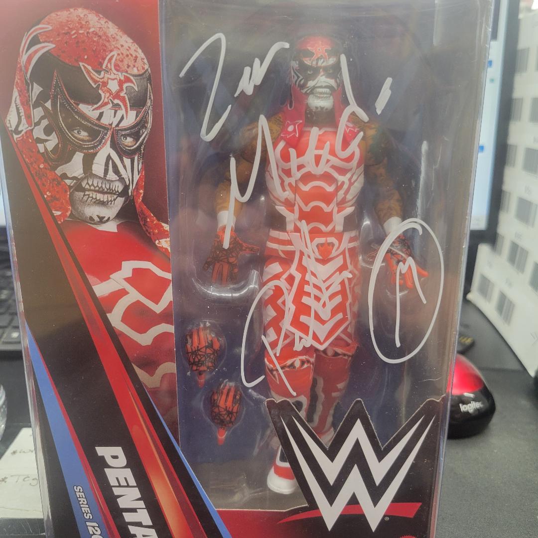 WWE Elite Collection Series 126 Penta Red Suit Signed JSA
