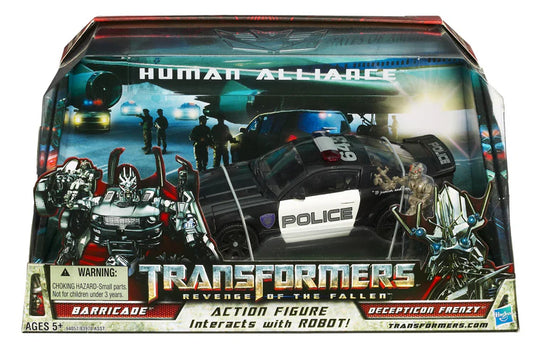 2009 Transformers Revenge of the Fallen Human Alliance Barricade & Frenzy