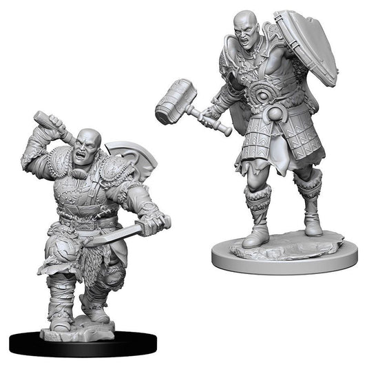 D&D: Nolzur's Marvelous Minis: Male Goliath Fighter W7 (Unpainted)