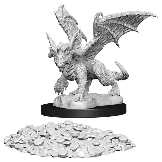 D&D: Nolzur's Marvelous Minis: Blue Dragon Wyrmling W10 (Unpainted)